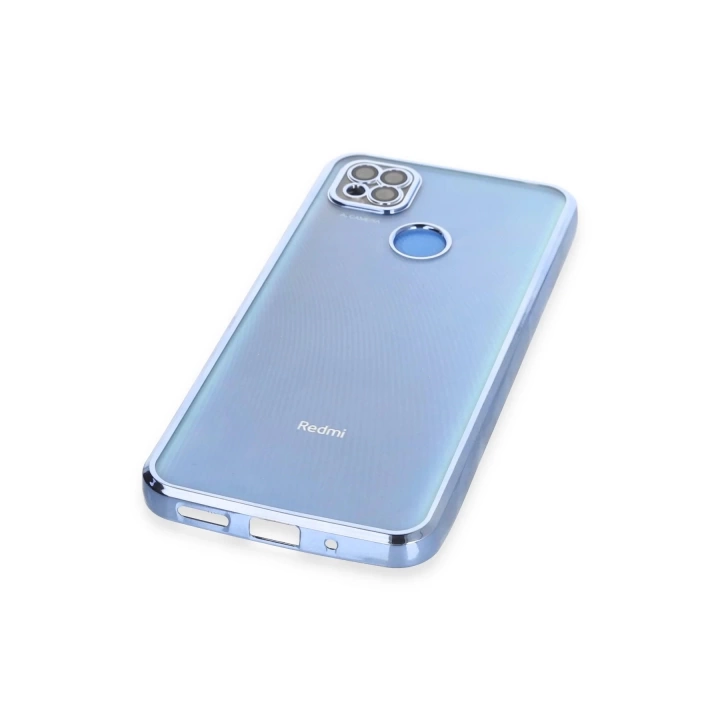 BFS  Xiaomi Redmi 9C Kılıf Razer Lensli Silikon - Açık Mavi