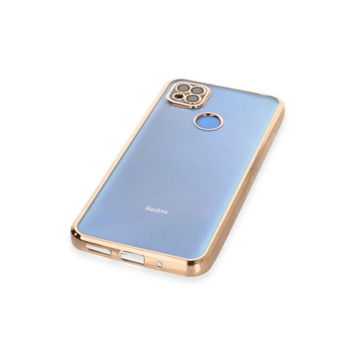 BFS  Xiaomi Redmi 9C Kılıf Razer Lensli Silikon - Gold