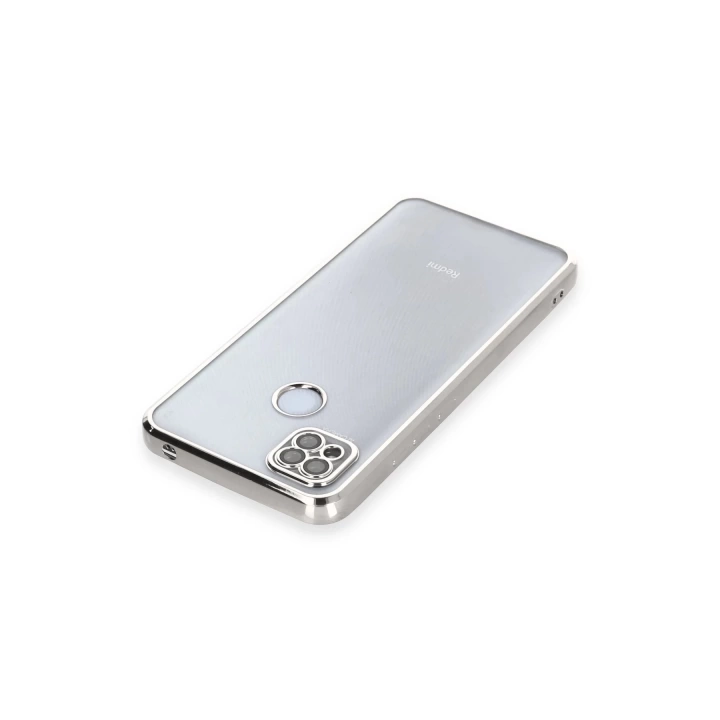 BFS  Xiaomi Redmi 9C Kılıf Razer Lensli Silikon - Gümüş
