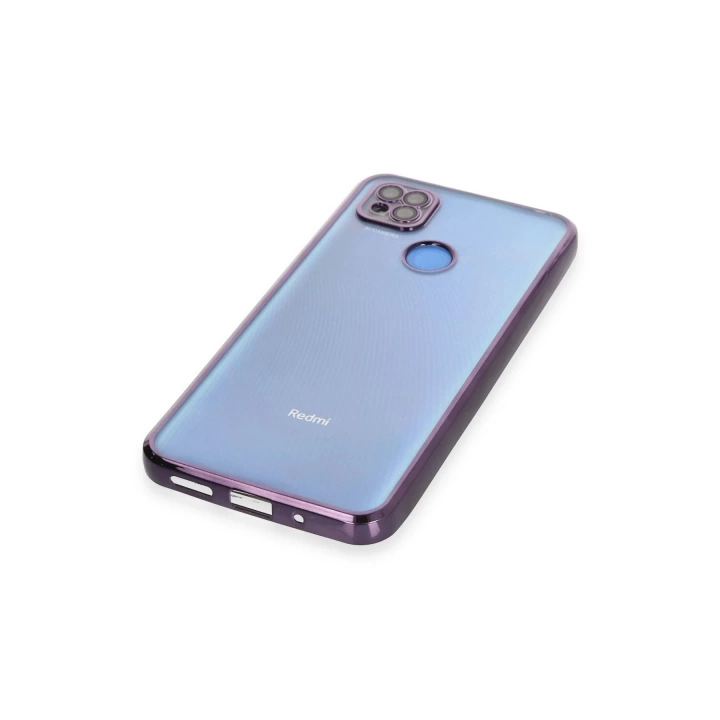 BFS  Xiaomi Redmi 9C Kılıf Razer Lensli Silikon - Mor