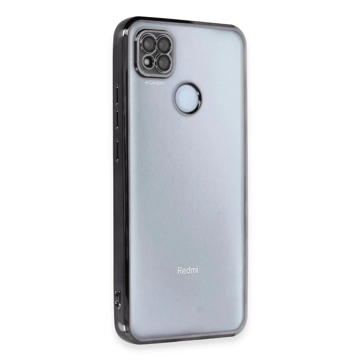 BFS  Xiaomi Redmi 9C Kılıf Razer Lensli Silikon - Siyah