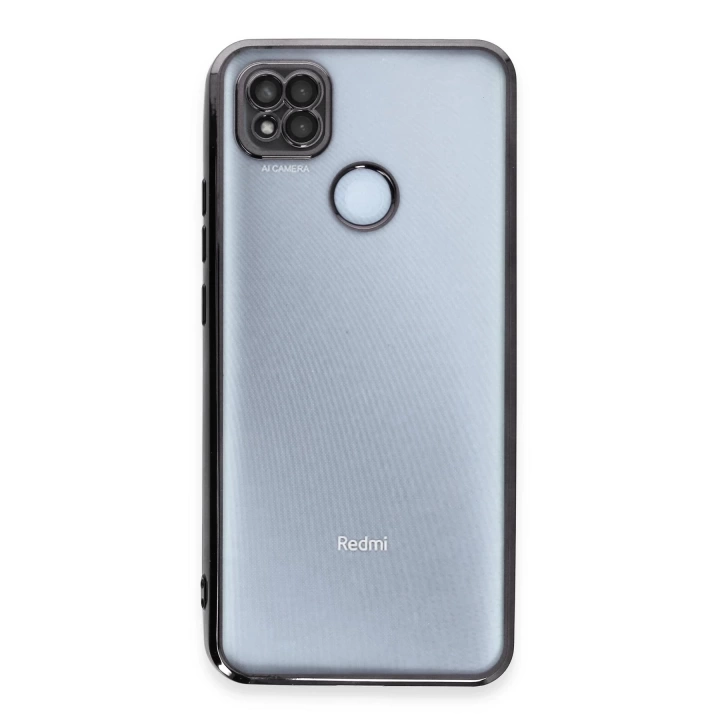 BFS  Xiaomi Redmi 9C Kılıf Razer Lensli Silikon - Siyah