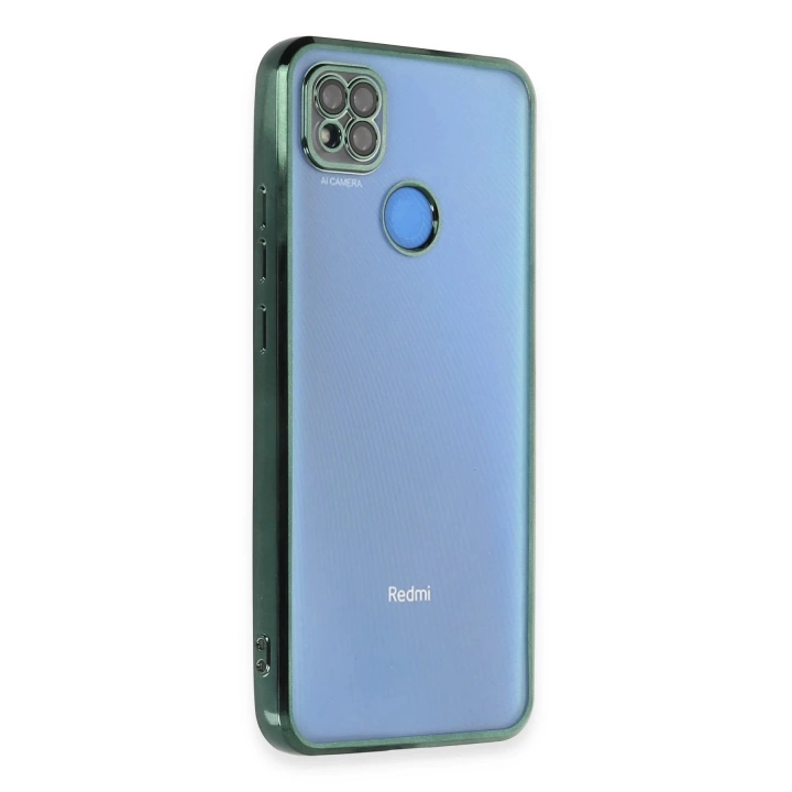 BFS  Xiaomi Redmi 9C Kılıf Razer Lensli Silikon - Yeşil