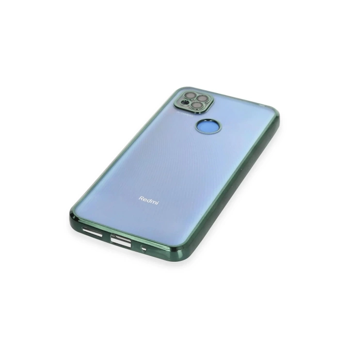 BFS  Xiaomi Redmi 9C Kılıf Razer Lensli Silikon - Yeşil
