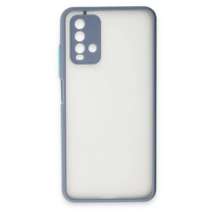 BFS  Xiaomi Redmi 9T Kılıf Montreal Silikon Kapak - Gri
