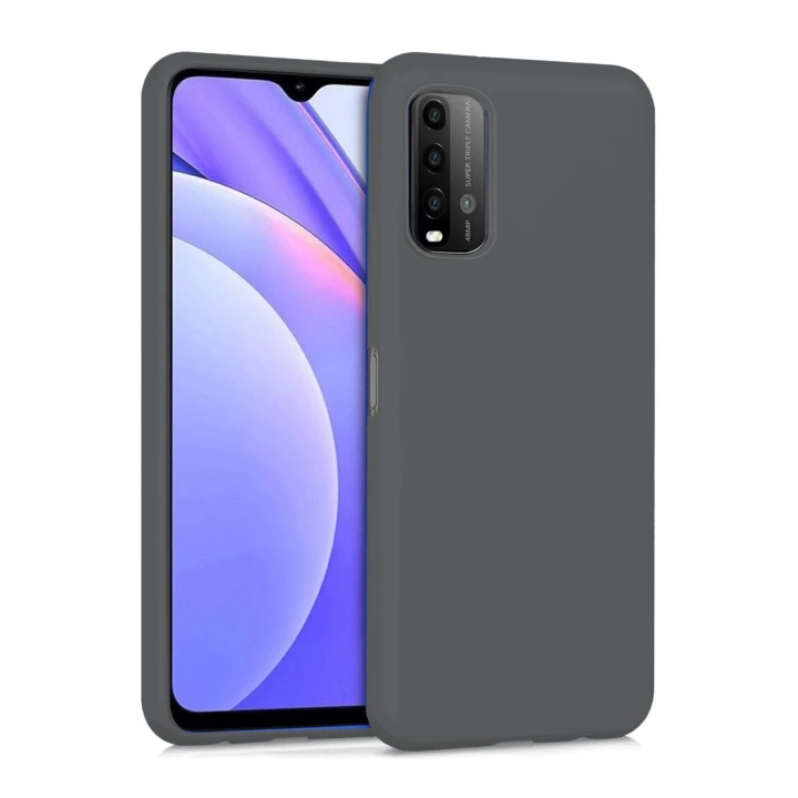 BFS  Xiaomi Redmi 9T Kılıf Nano içi Kadife Silikon - Gri
