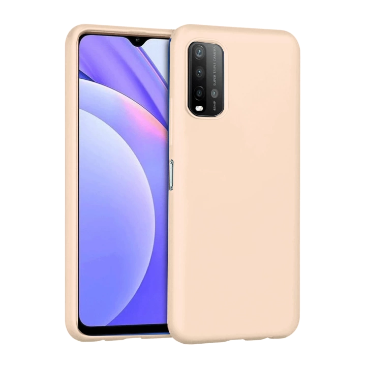 BFS  Xiaomi Redmi 9T Kılıf Nano içi Kadife Silikon - Pudra