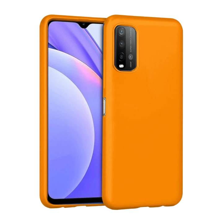 BFS  Xiaomi Redmi 9T Kılıf Nano içi Kadife Silikon - Turuncu