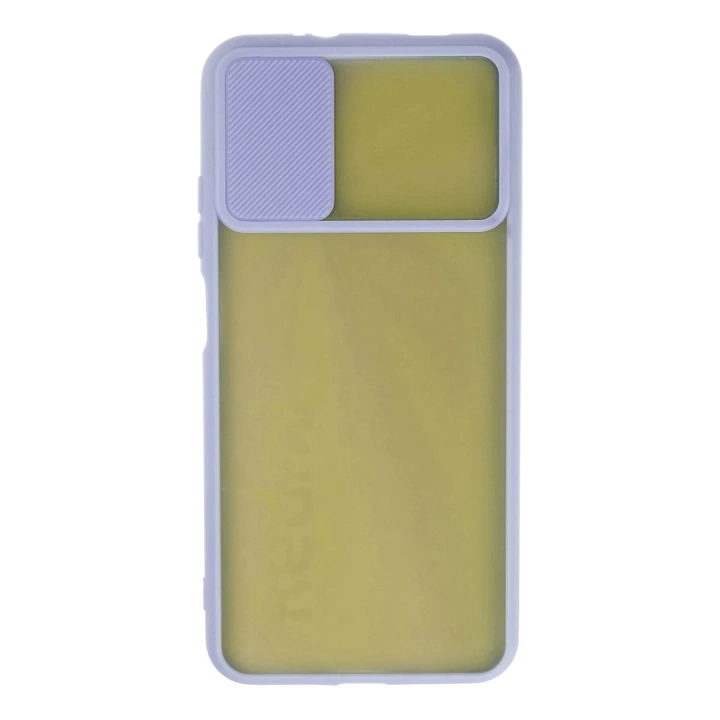 BFS  Xiaomi Redmi 9T Kılıf Palm Buzlu Kamera Sürgülü Silikon - Lila