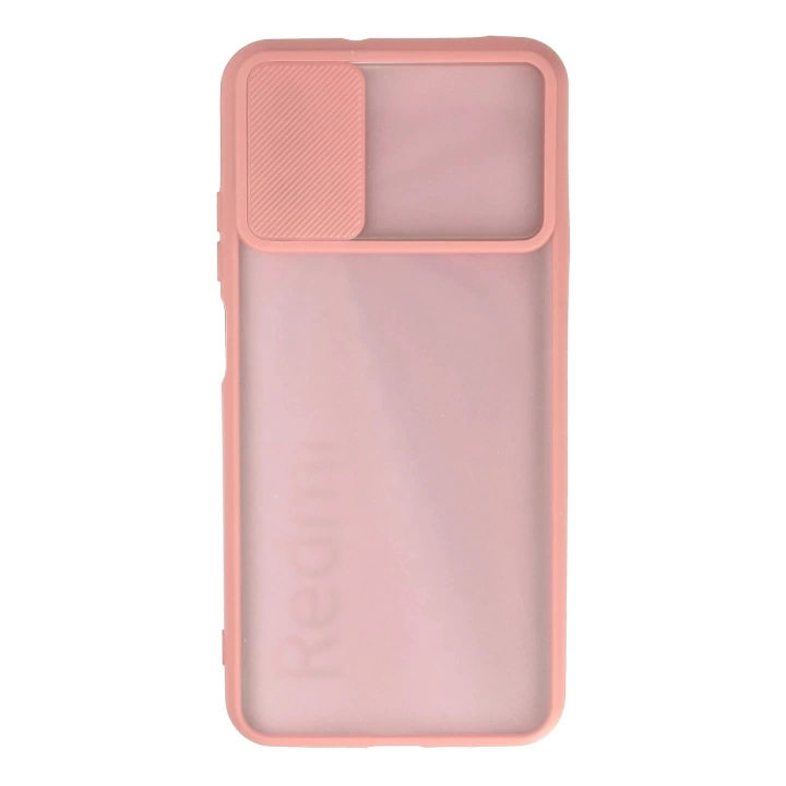 BFS  Xiaomi Redmi 9T Kılıf Palm Buzlu Kamera Sürgülü Silikon - Pembe