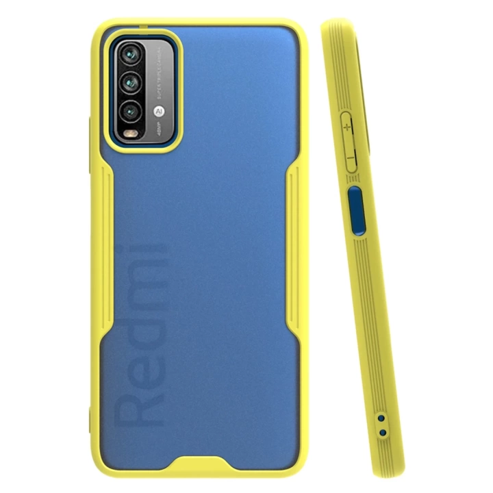 BFS  Xiaomi Redmi 9T Kılıf Platin Silikon - Sarı