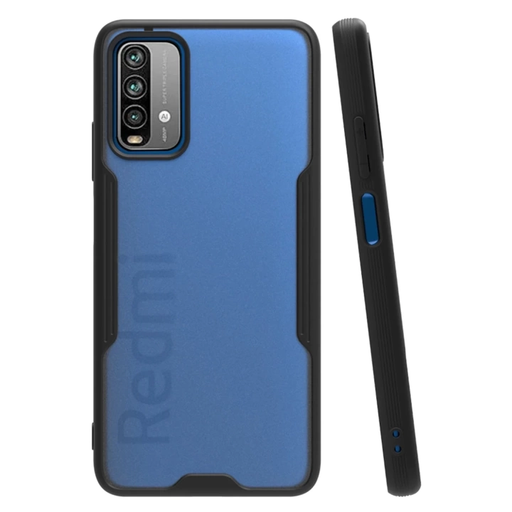 BFS  Xiaomi Redmi 9T Kılıf Platin Silikon - Siyah
