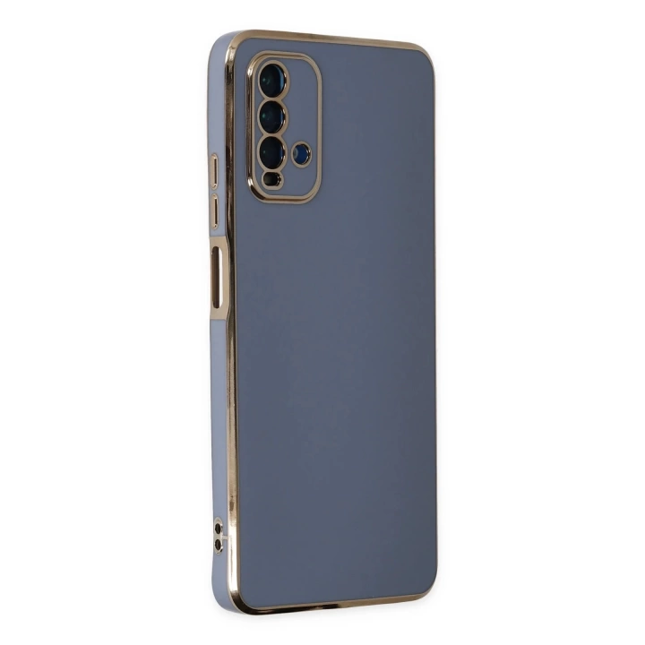 BFS  Xiaomi Redmi 9T Kılıf Volet Silikon - Mavi