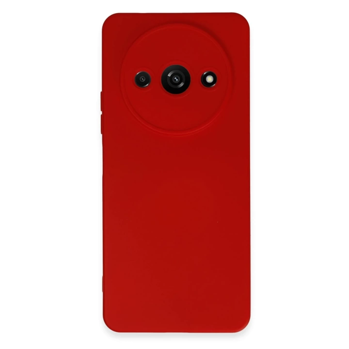 BFS  Xiaomi Redmi A3 4G Kılıf Nano içi Kadife Silikon - Kırmızı