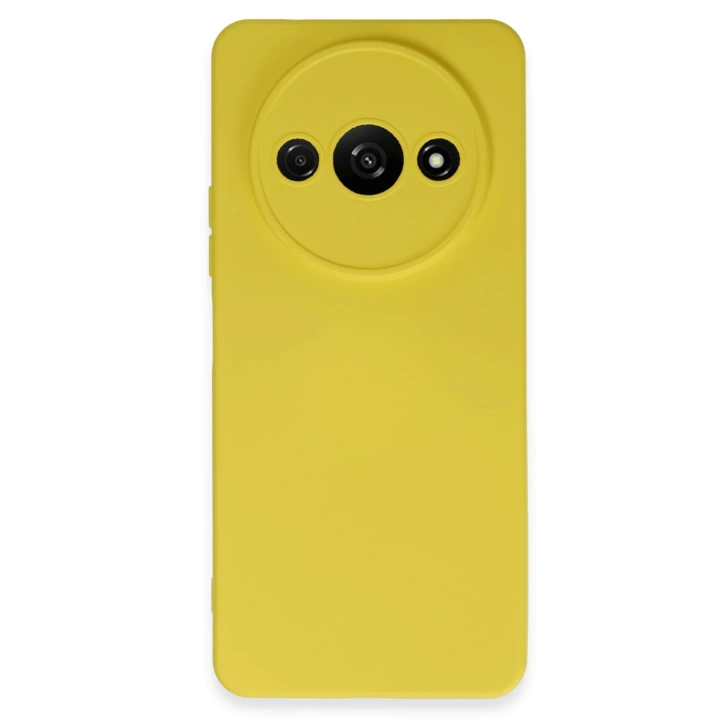 BFS  Xiaomi Redmi A3 4G Kılıf Nano içi Kadife Silikon - Sarı