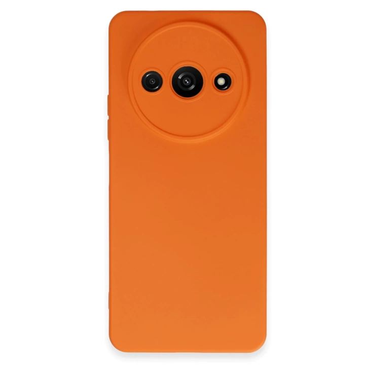 BFS  Xiaomi Redmi A3 4G Kılıf Nano içi Kadife Silikon - Turuncu