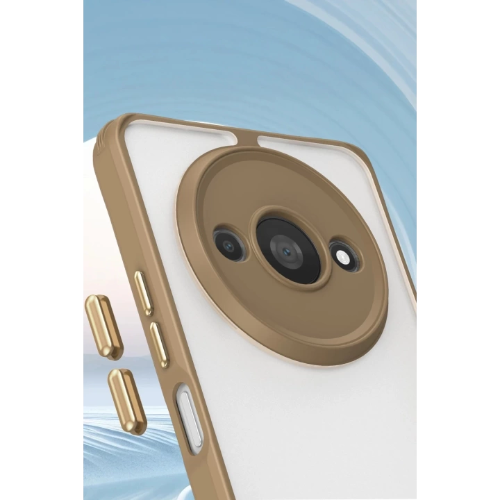 BFS  Xiaomi Redmi A3 4G Kılıf Penta Silikon Kılıf - Çöl Titanyum
