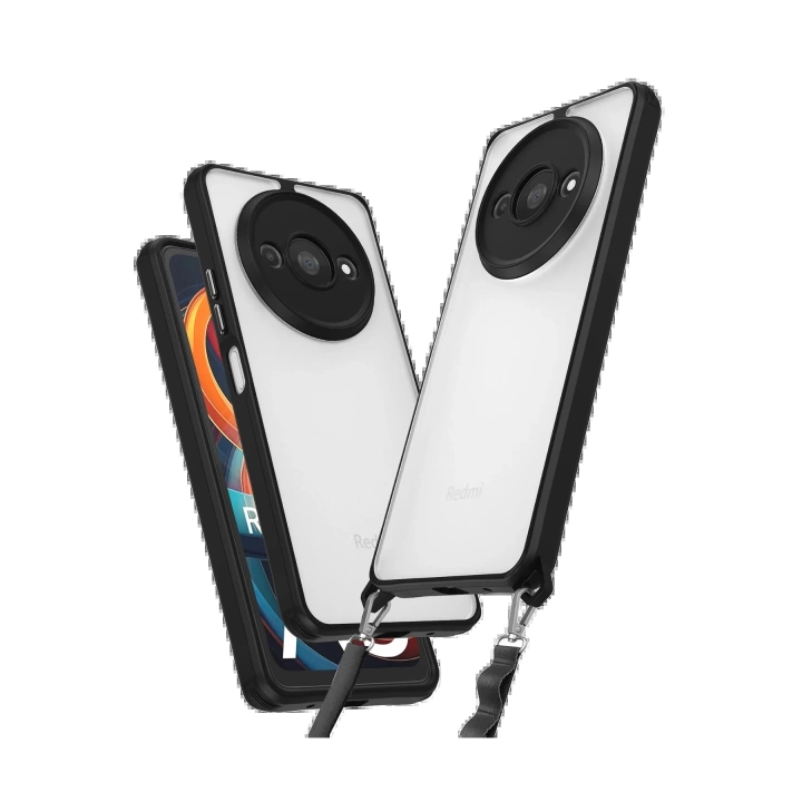 BFS  Xiaomi Redmi A3 4G Kılıf Penta Silikon Kılıf - Siyah