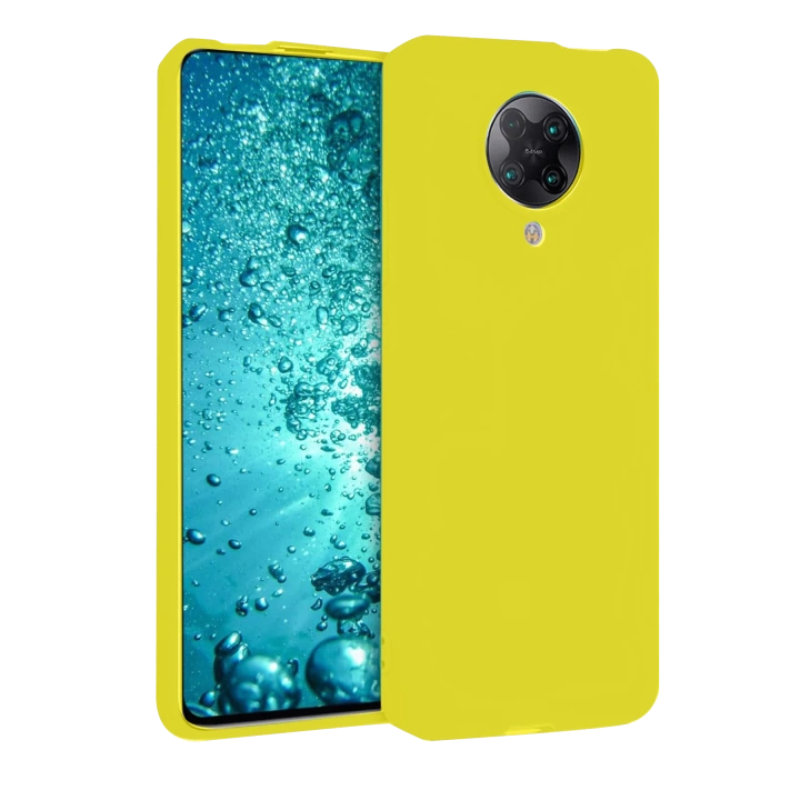 BFS  Xiaomi Redmi K30 Pro Kılıf Nano içi Kadife Silikon - Sarı