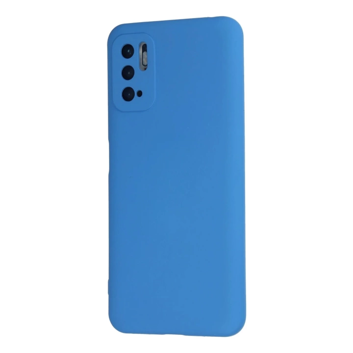 BFS  Xiaomi Redmi Note 10 5G Kılıf Nano içi Kadife Silikon - Mavi