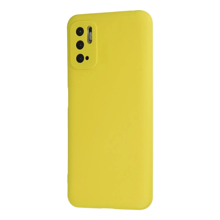 BFS  Xiaomi Redmi Note 10 5G Kılıf Nano içi Kadife Silikon - Sarı