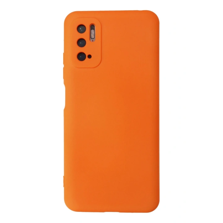 BFS  Xiaomi Redmi Note 10 5G Kılıf Nano içi Kadife Silikon - Turuncu