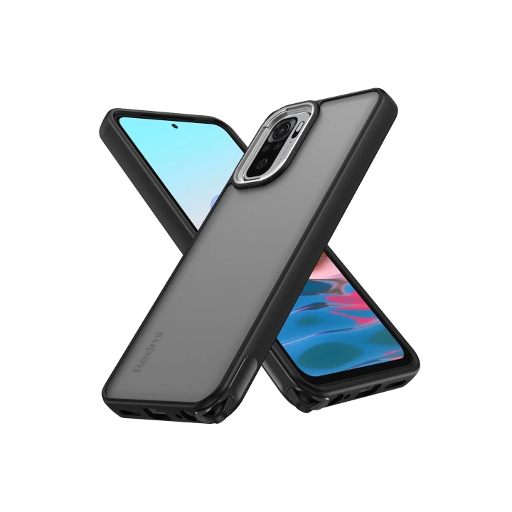 BFS  Xiaomi Redmi Note 10 Kılıf Elegant Kapak - Siyah