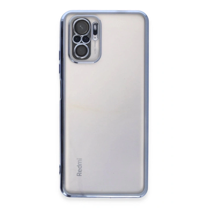 BFS Xiaomi Redmi Note 10 Kılıf Lensli Silikon - Açık Mavi