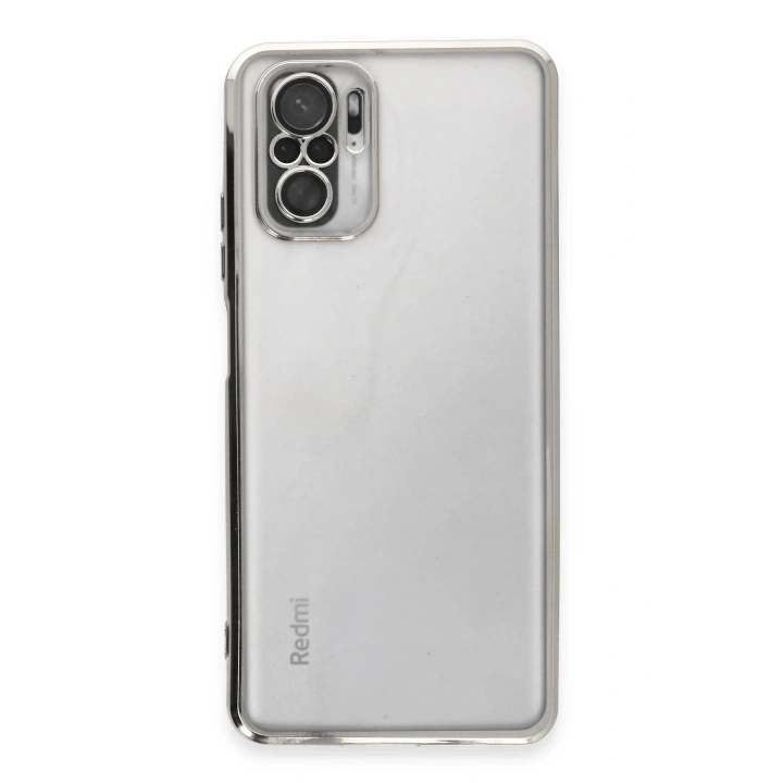 BFS Xiaomi Redmi Note 10 Kılıf Lensli Silikon - Gümüş