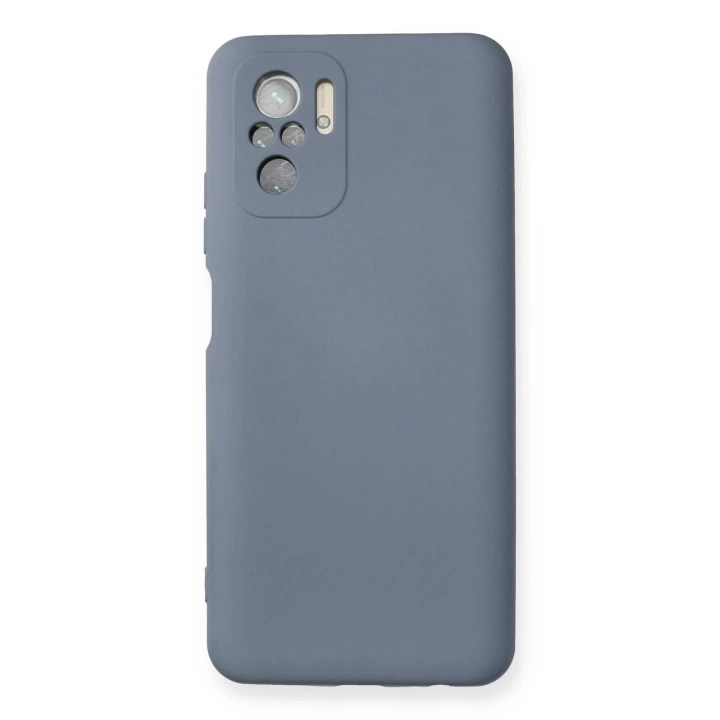 BFS  Xiaomi Redmi Note 10 Kılıf Nano içi Kadife Silikon - Gri