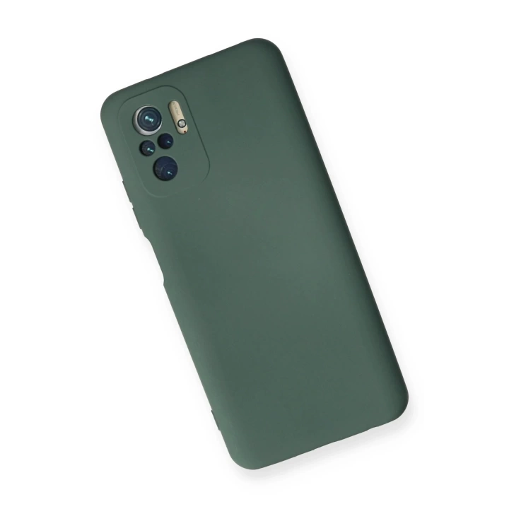 BFS  Xiaomi Redmi Note 10 Kılıf Nano içi Kadife Silikon - Koyu Yeşil