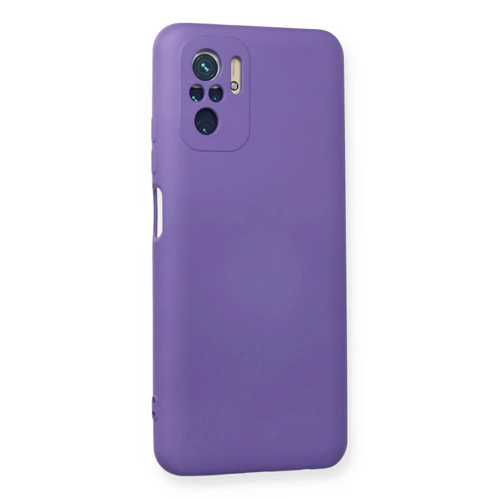 BFS  Xiaomi Redmi Note 10 Kılıf Nano içi Kadife Silikon - Mor