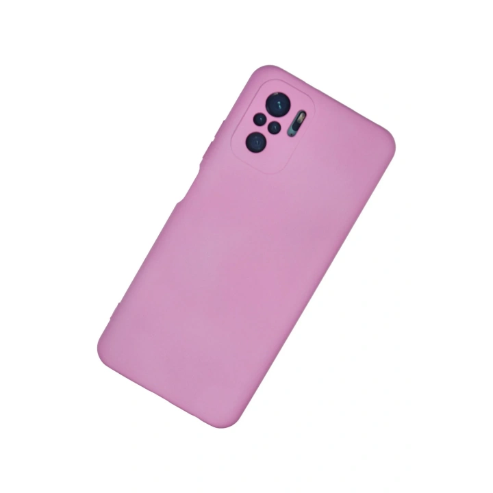 BFS  Xiaomi Redmi Note 10 Kılıf Nano içi Kadife Silikon - Pembe