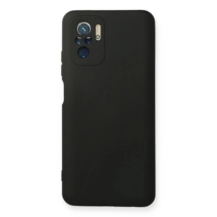 BFS  Xiaomi Redmi Note 10 Kılıf Nano içi Kadife Silikon - Siyah