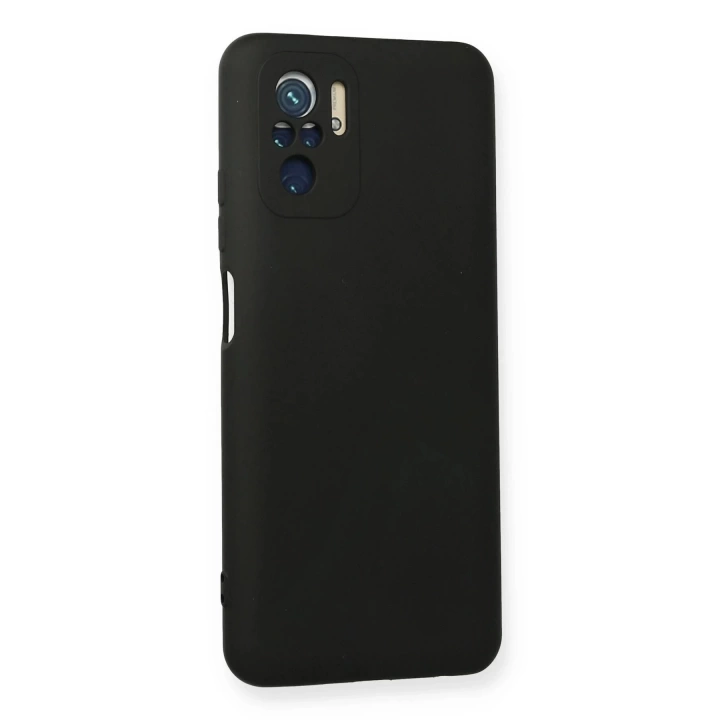 BFS  Xiaomi Redmi Note 10 Kılıf Nano içi Kadife Silikon - Siyah