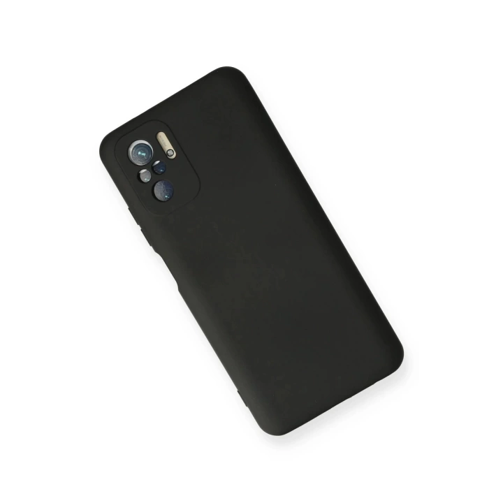 BFS  Xiaomi Redmi Note 10 Kılıf Nano içi Kadife Silikon - Siyah