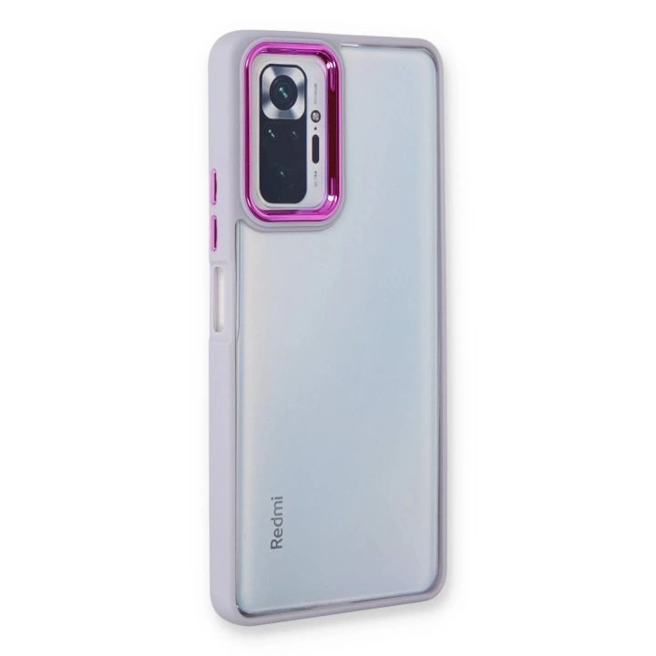 BFS  Xiaomi Redmi Note 10 Pro Kılıf Dora Kapak - Lila