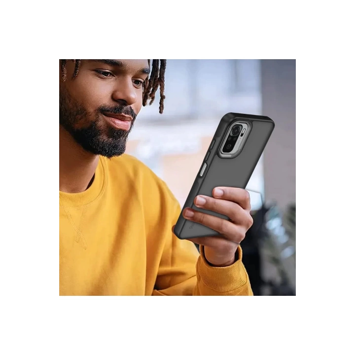BFS  Xiaomi Redmi Note 10 Pro Kılıf Elegant Kapak - Titan Gri