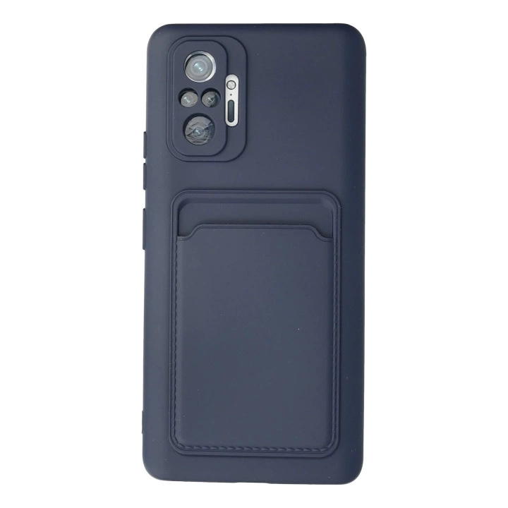 BFS  Xiaomi Redmi Note 10 Pro Kılıf Kelvin Kartvizitli Silikon - Lacivert