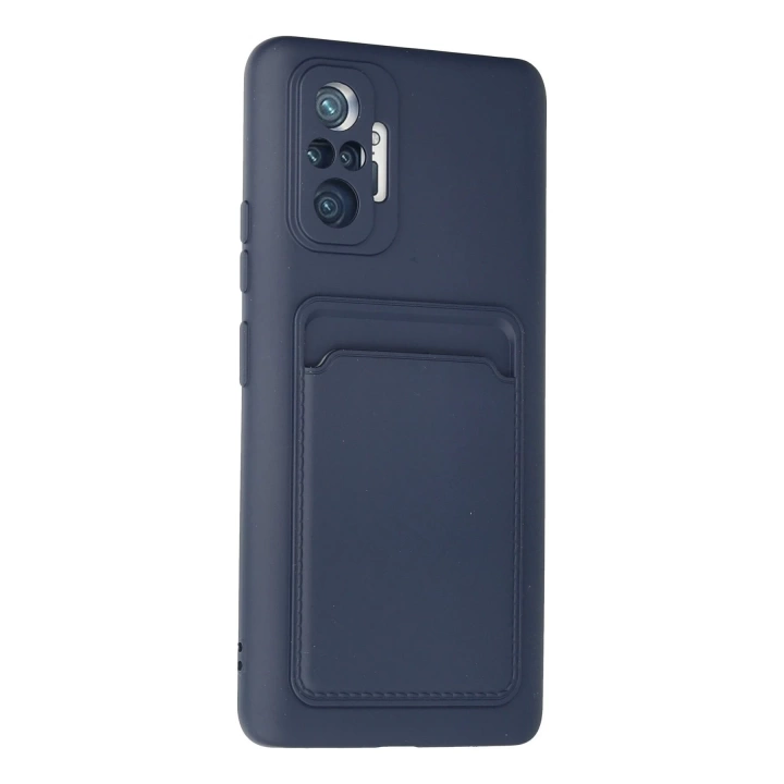 BFS  Xiaomi Redmi Note 10 Pro Kılıf Kelvin Kartvizitli Silikon - Lacivert