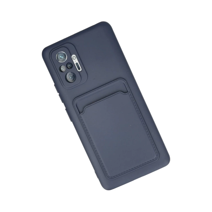 BFS  Xiaomi Redmi Note 10 Pro Kılıf Kelvin Kartvizitli Silikon - Lacivert
