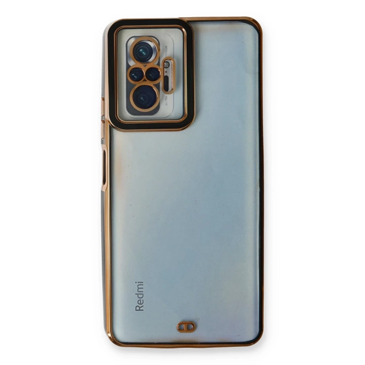 BFS  Xiaomi Redmi Note 10 Pro Kılıf Liva Lens Silikon - Siyah