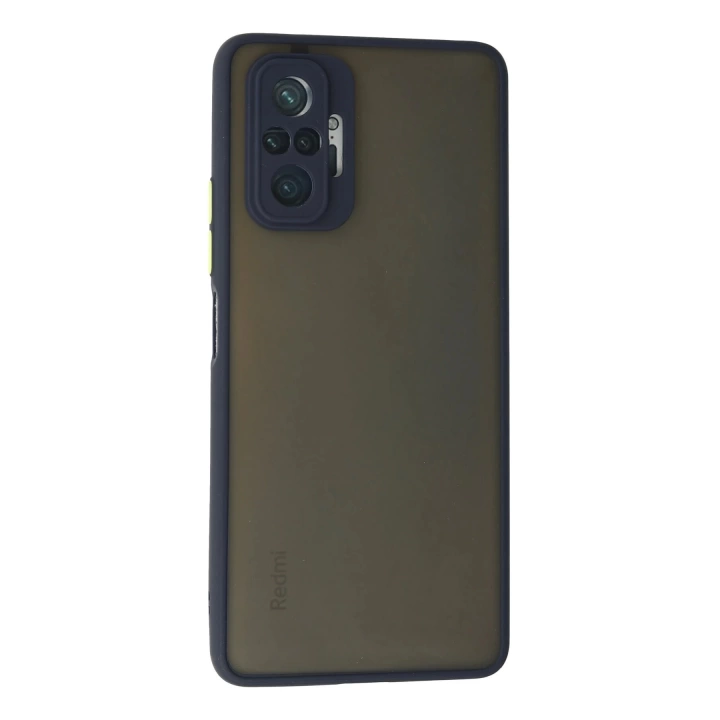 BFS Xiaomi Redmi Note 10 Pro Kılıf Montreal Silikon Kapak - Lacivert