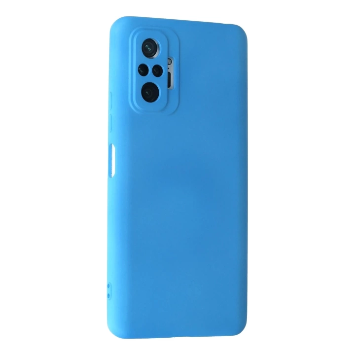 BFS  Xiaomi Redmi Note 10 Pro Kılıf Nano içi Kadife Silikon - Mavi