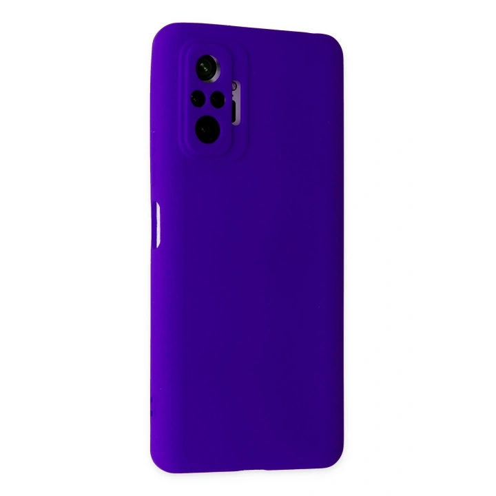 BFS  Xiaomi Redmi Note 10 Pro Kılıf Nano içi Kadife Silikon - Mor
