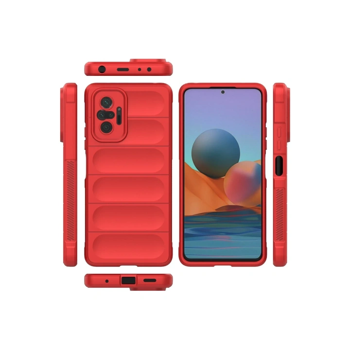 BFS  Xiaomi Redmi Note 10 Pro Kılıf Optimum Silikon - Kırmızı