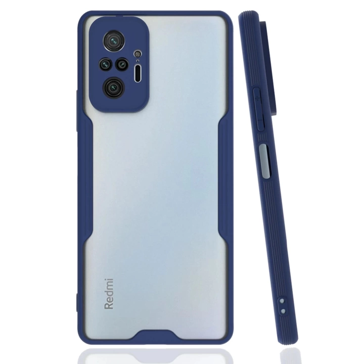 BFS  Xiaomi Redmi Note 10 Pro Kılıf Platin Silikon - Lacivert