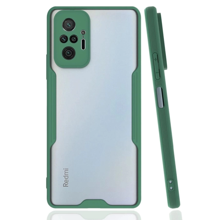 BFS  Xiaomi Redmi Note 10 Pro Kılıf Platin Silikon - Yeşil