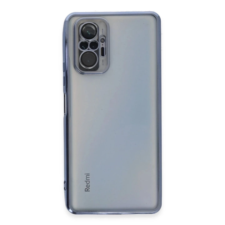 BFS  Xiaomi Redmi Note 10 Pro Kılıf Razer Lensli Silikon - Açık Mavi