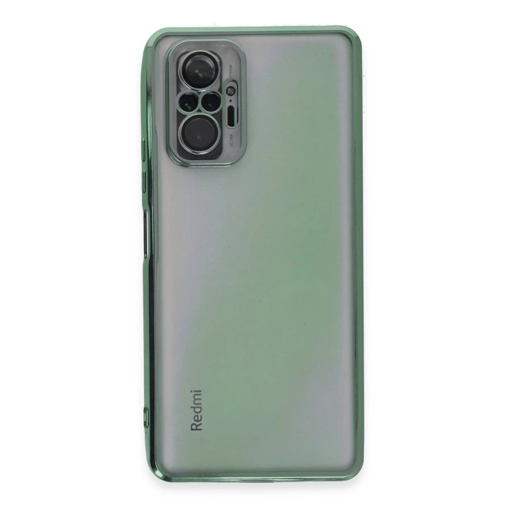 BFS  Xiaomi Redmi Note 10 Pro Kılıf Razer Lensli Silikon - Yeşil